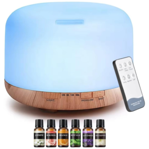 Essential Oil Diffuser 500ml with 6 Essential Oils
