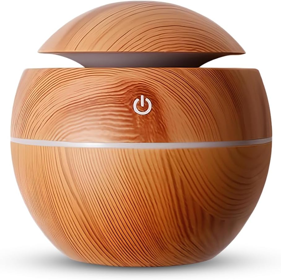 AZULON 130ml yellow mini ultrasonic humidifier and aroma diffuser